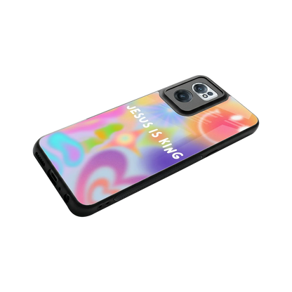 Jesus Is King stylish phone case for oneplus nord ce 2 | glossy glass and slim fit