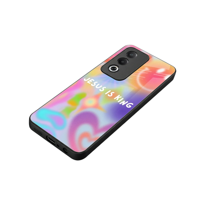 Jesus Is King stylish phone case for oppo a3 pro | glossy glass and slim fit