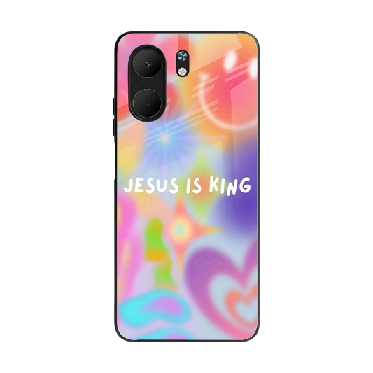 Jesus Is King back phone cover | glass case for oppo a5x 5g