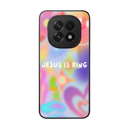Jesus Is King back phone cover | glass case for oppo f29 5g