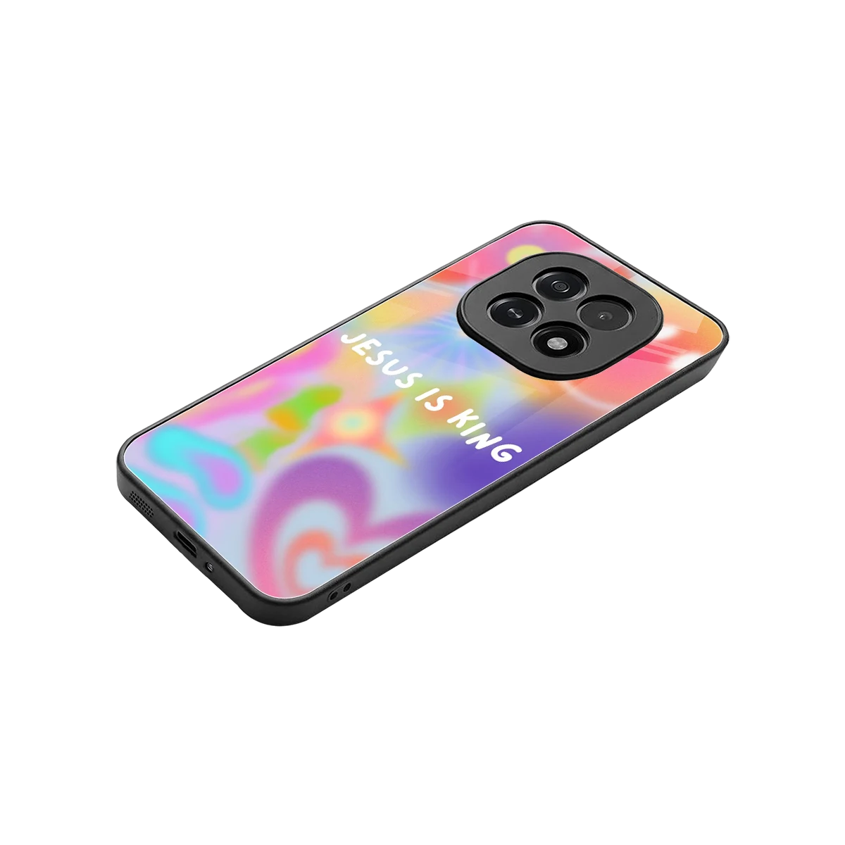 Jesus Is King stylish phone case for oppo f29 5g | glossy glass and slim fit