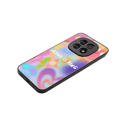 Jesus Is King stylish phone case for oppo f29 5g | glossy glass and slim fit