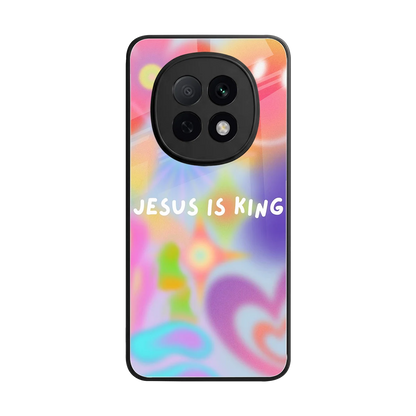 Jesus Is King back phone cover | glass case for oppo f29 pro 5g