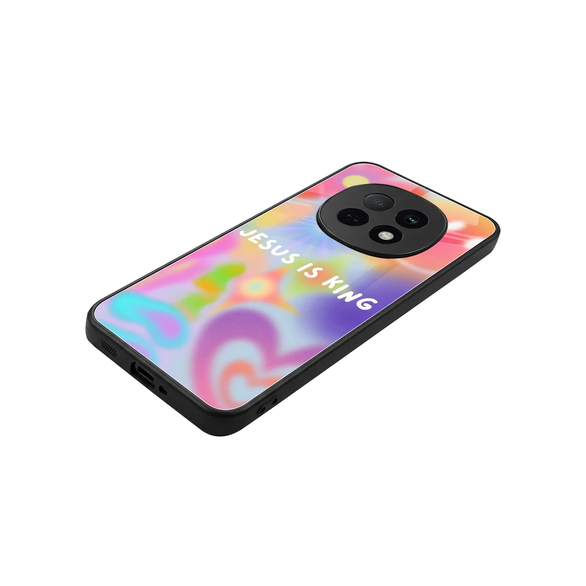 Jesus Is King stylish phone case for oppo f29 pro 5g | glossy glass and slim fit