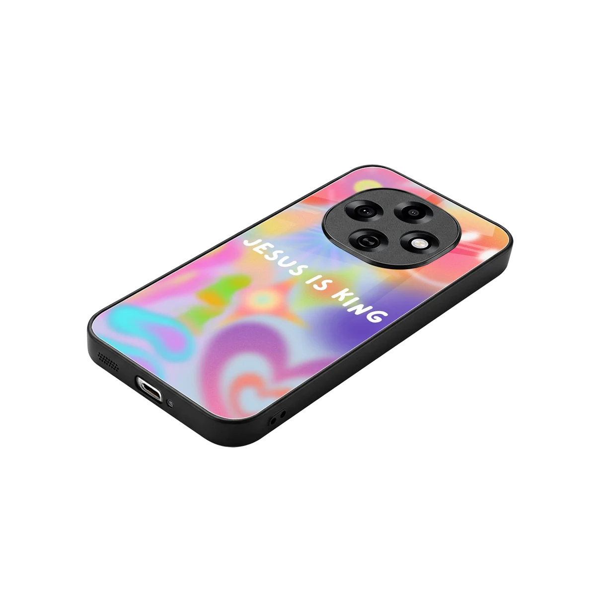 Jesus Is King stylish phone case for oppo f31 pro 5g | glossy glass and slim fit