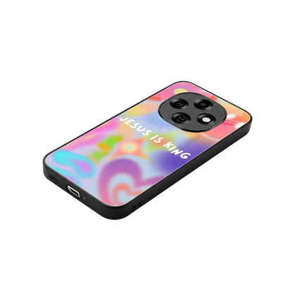 Jesus Is King stylish phone case for oppo f31 pro 5g | glossy glass and slim fit