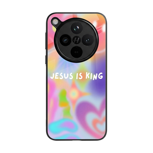 Jesus Is King back phone cover | glass case for oppo find x8