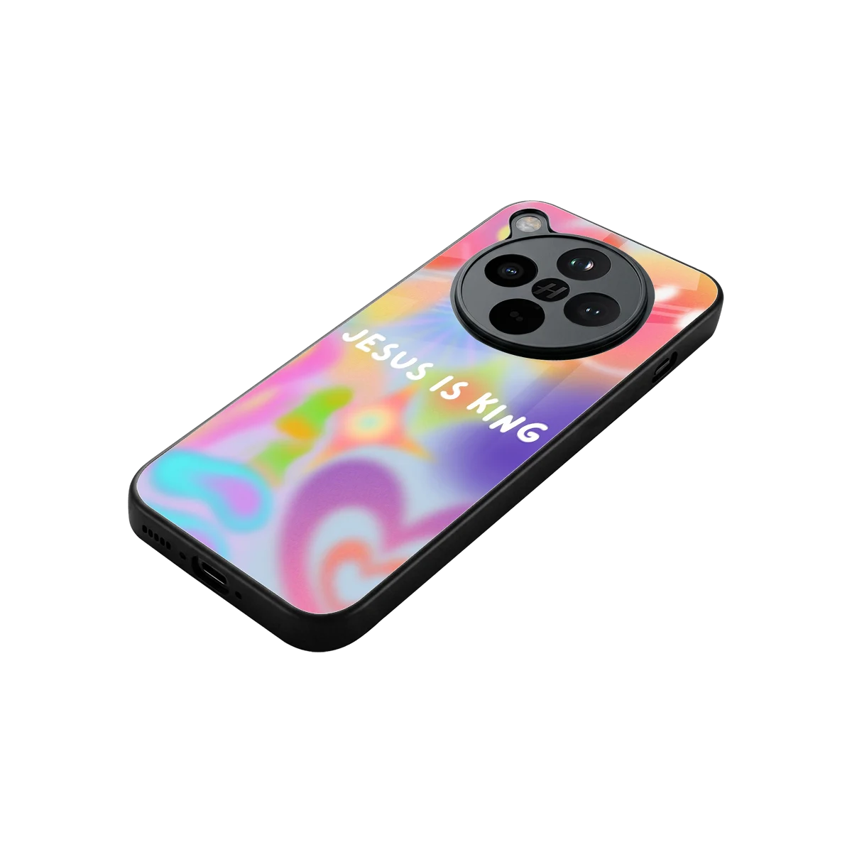 Jesus Is King stylish phone case for oppo find x8 | glossy glass and slim fit