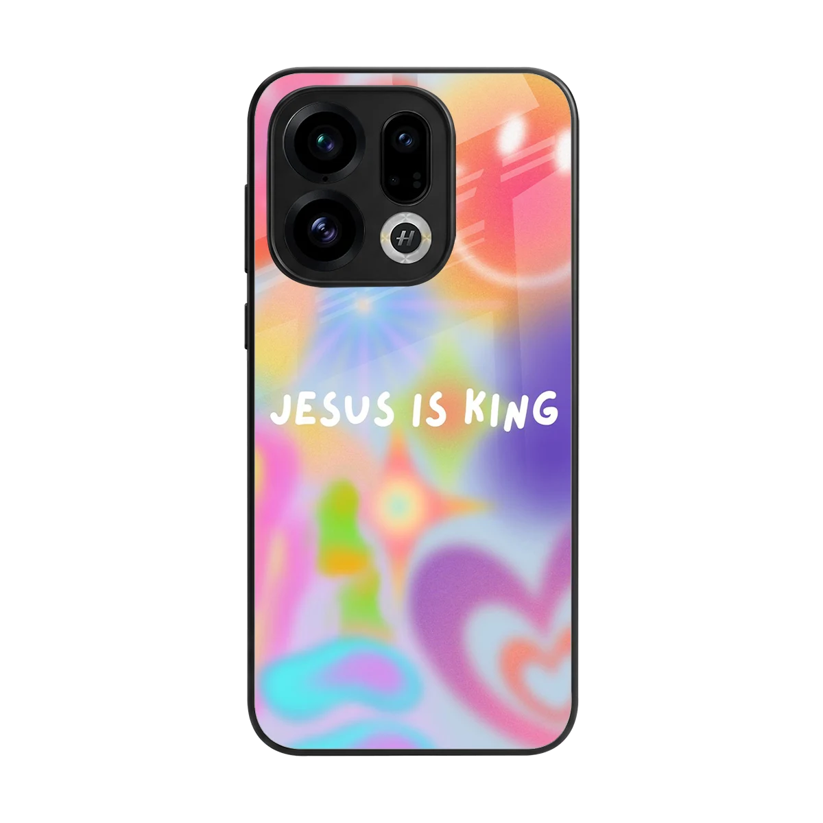 Jesus Is King back phone cover | glass case for oppo find x9