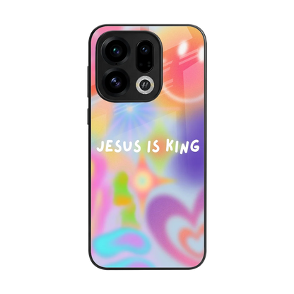 Jesus Is King back phone cover | glass case for oppo find x9