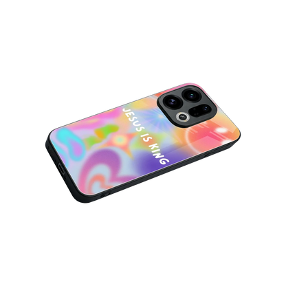 Jesus Is King stylish phone case for oppo find x9 | glossy glass and slim fit