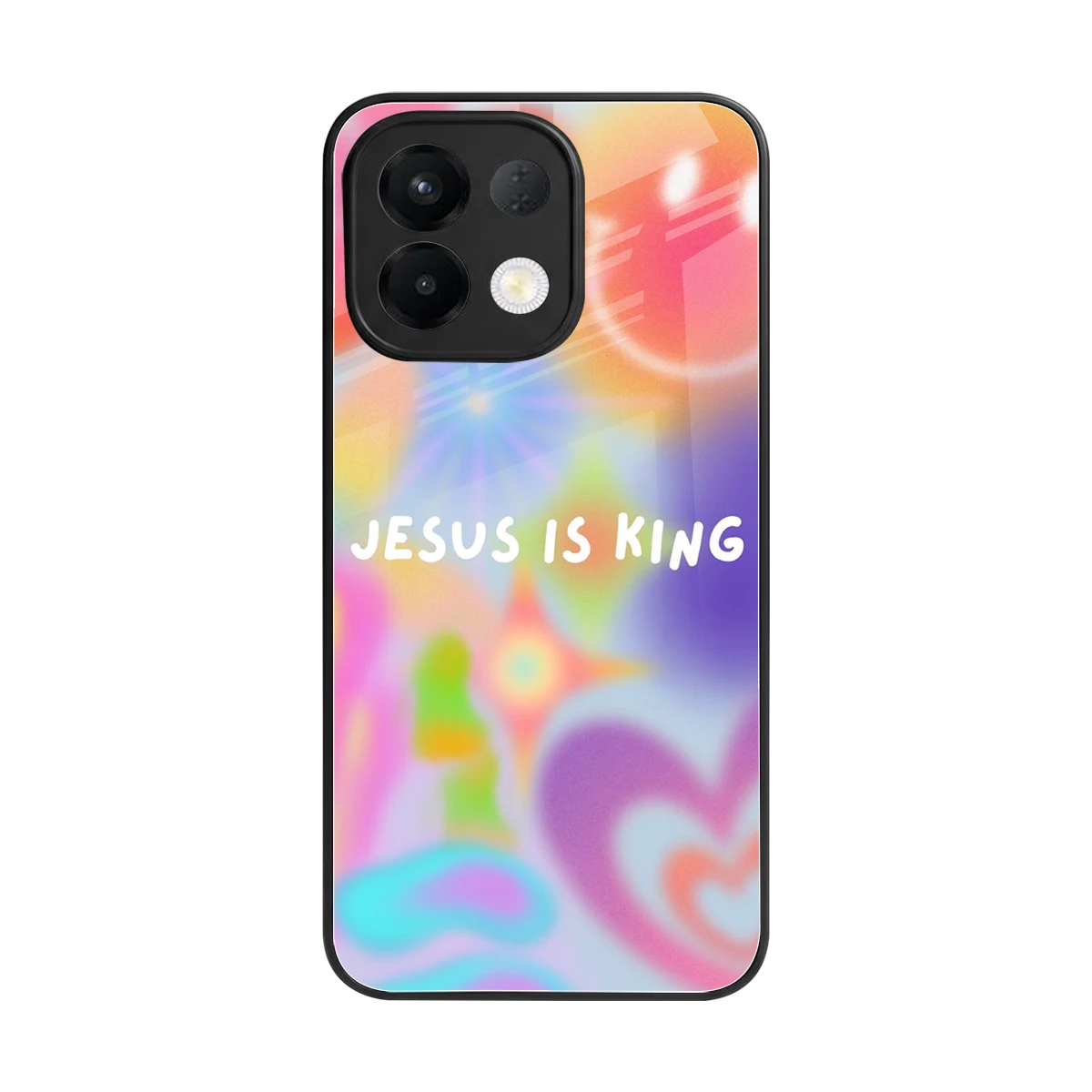 Jesus Is King back phone cover | glass case for oppo k13 5g