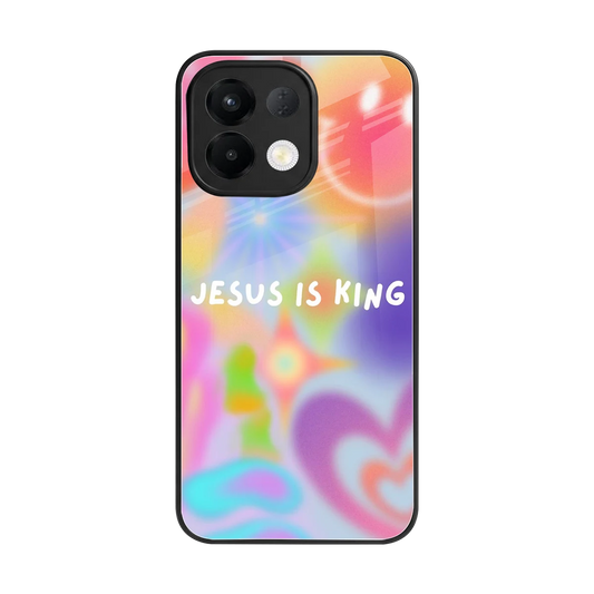 Jesus Is King back phone cover | glass case for oppo k13 5g