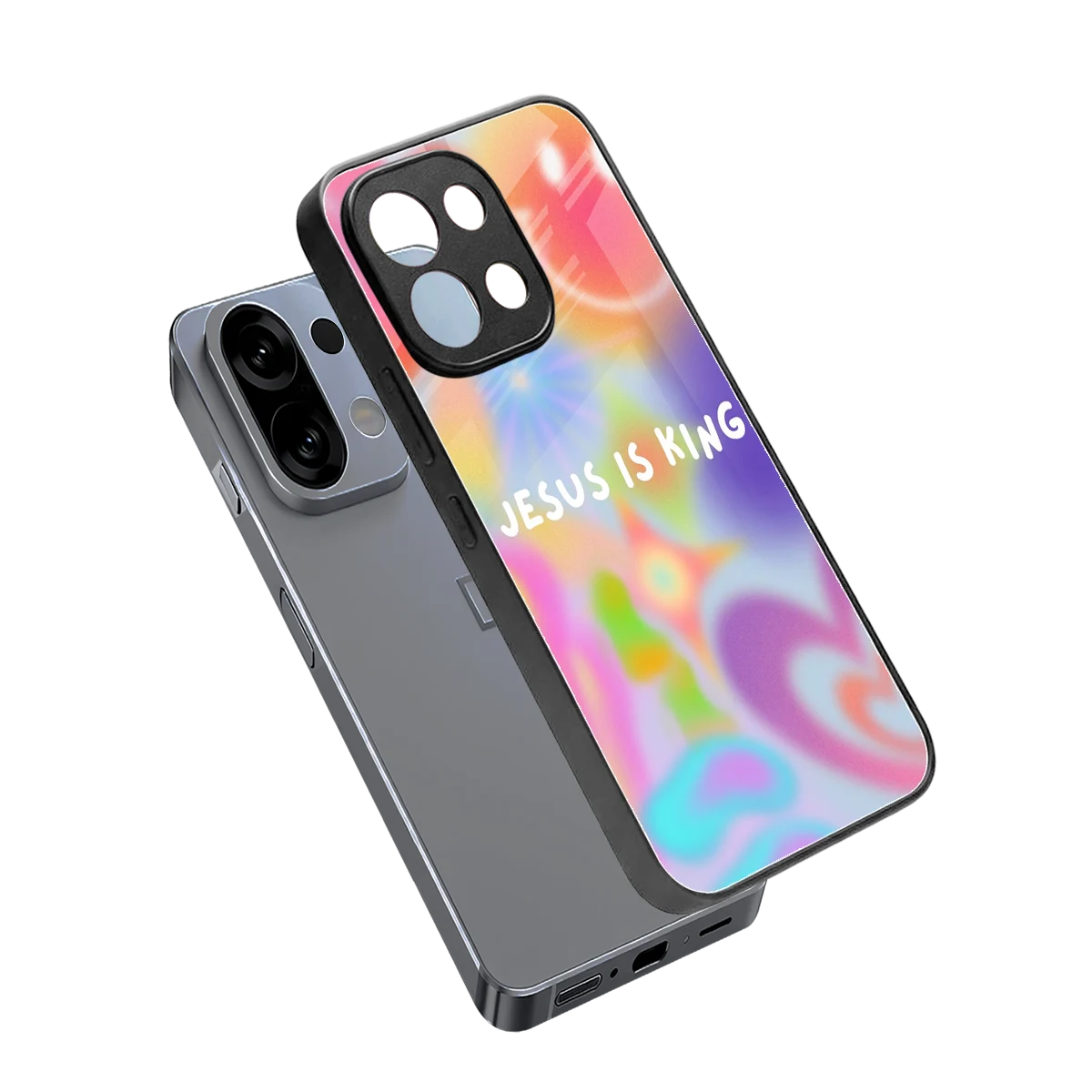 Jesus Is King sleek oppo k13 5g cover with tempered glass back and TPU edges