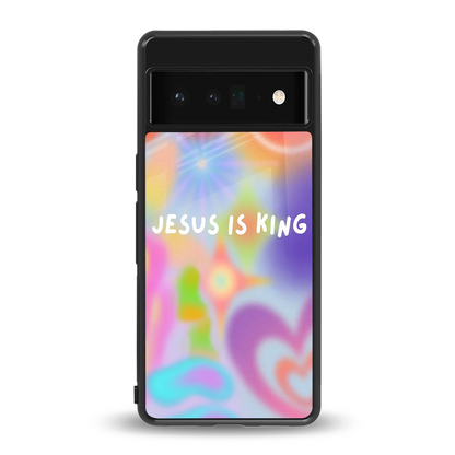 Jesus Is King back phone cover | glass case for google pixel 6 pro