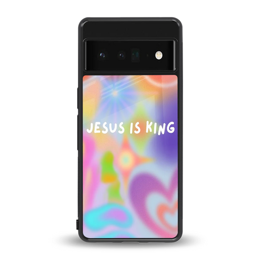 Jesus Is King back phone cover | glass case for google pixel 6 pro