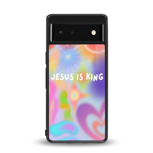 Jesus Is King back phone cover | glass case for google pixel 6a