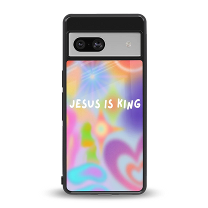 Jesus Is King back phone cover | glass case for google pixel 7a
