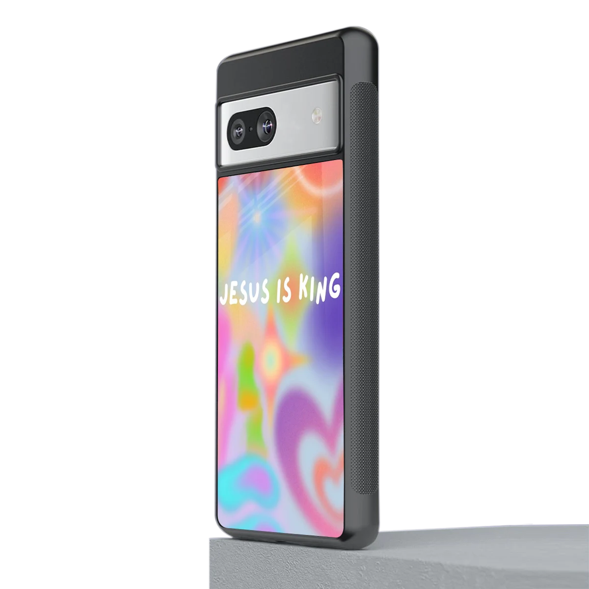 Jesus Is King stylish phone case for google pixel 7a | glossy glass and slim fit