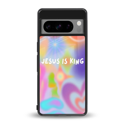 Jesus Is King back phone cover | glass case for google pixel 8 pro