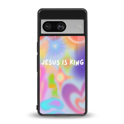 Jesus Is King back phone cover | glass case for google pixel 8