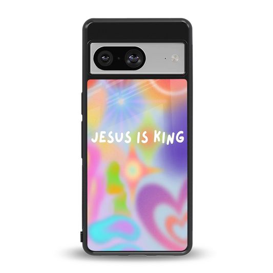 Jesus Is King back phone cover | glass case for google pixel 8