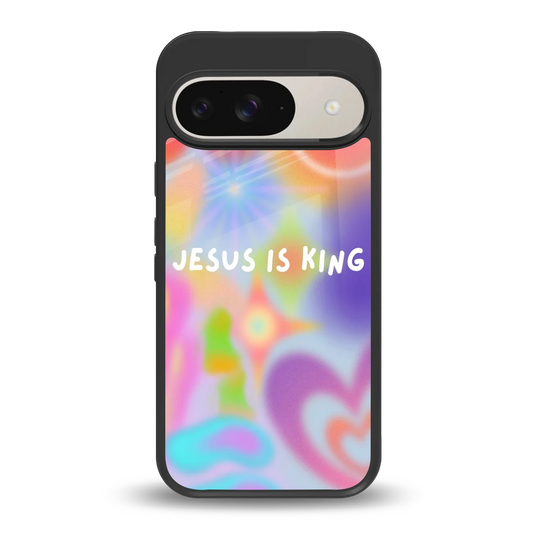 Jesus Is King back phone cover | glass case for google pixel 9