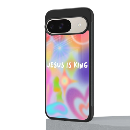 Jesus Is King google pixel 9 mobile cover | shockproof glass phone case