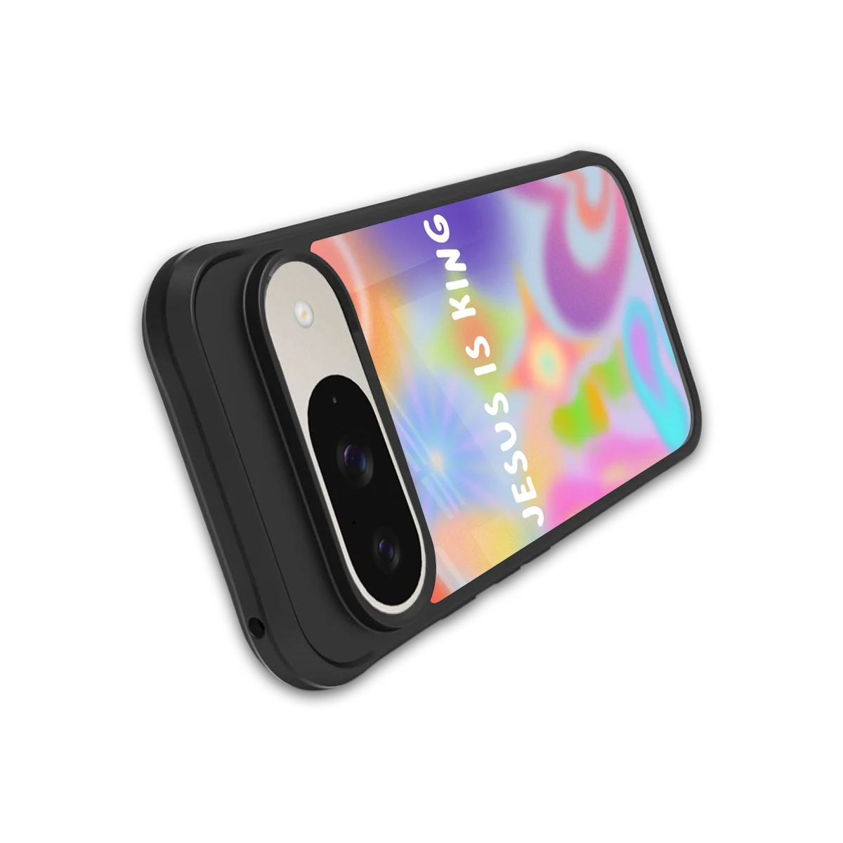Jesus Is King stylish phone case for google pixel 9 | glossy glass and slim fit