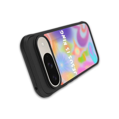 Jesus Is King stylish phone case for google pixel 9 | glossy glass and slim fit