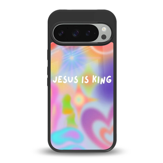 Jesus Is King back phone cover | glass case for google pixel 9 pro xl