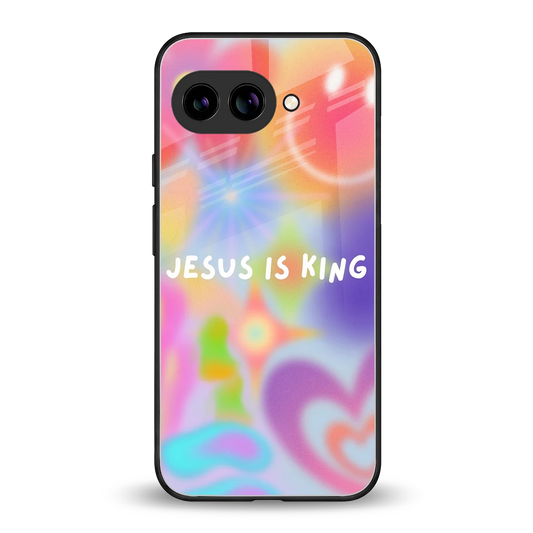 Jesus Is King back phone cover | glass case for google pixel 9a