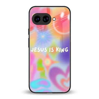 Jesus Is King back phone cover | glass case for google pixel 10a