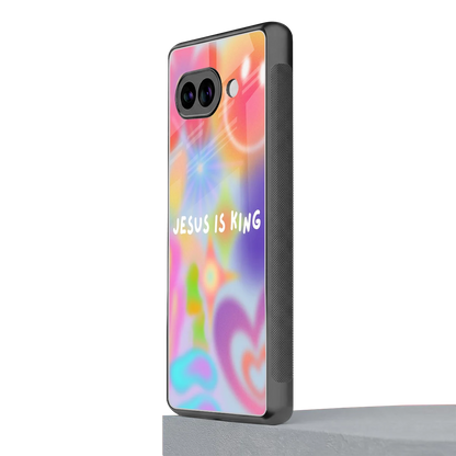 Jesus Is King google pixel 10a mobile cover | shockproof glass phone case