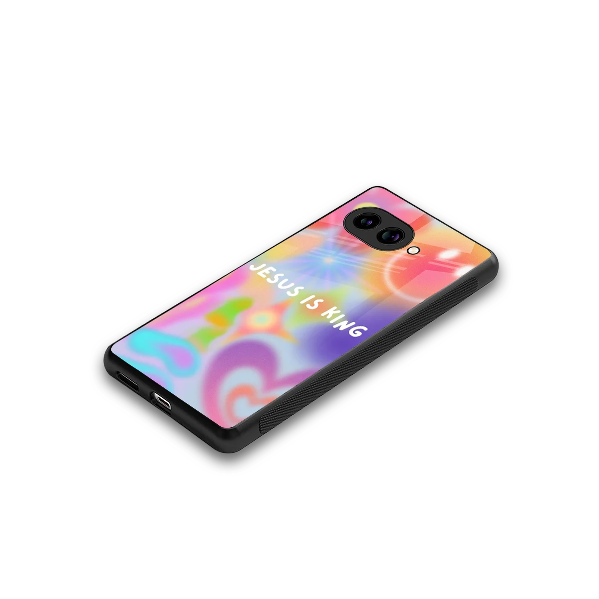 Jesus Is King stylish phone case for google pixel 10a | glossy glass and slim fit