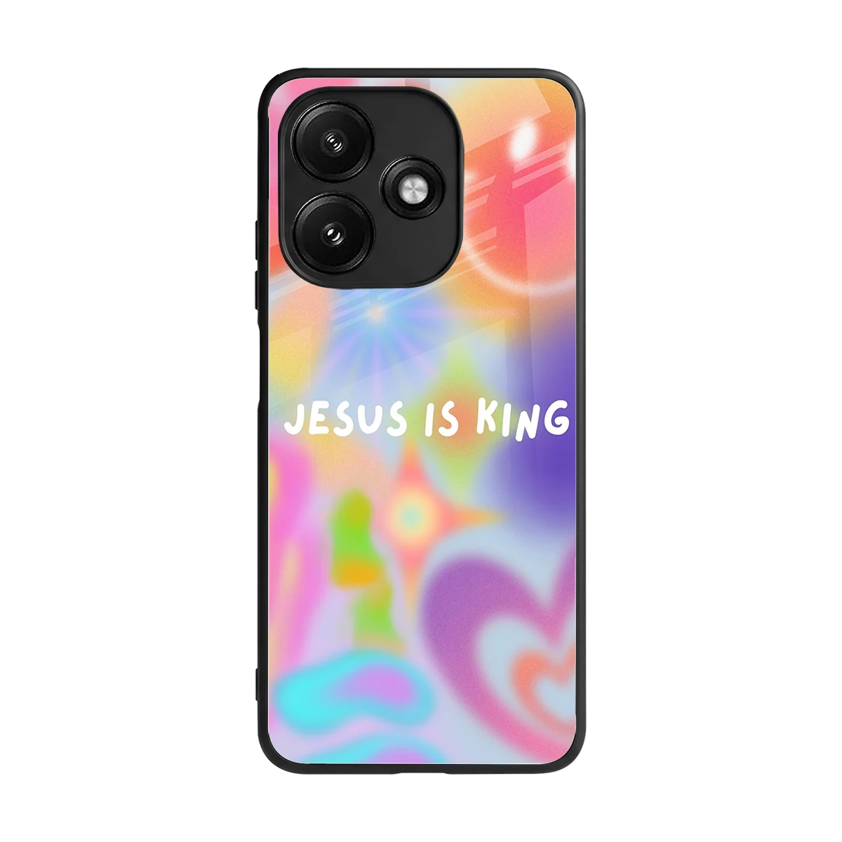 Jesus Is King back phone cover | glass case for redmi 12 5g