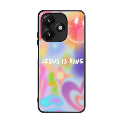 Jesus Is King back phone cover | glass case for redmi 12 5g