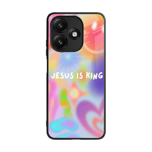 Jesus Is King back phone cover | glass case for redmi 12 5g