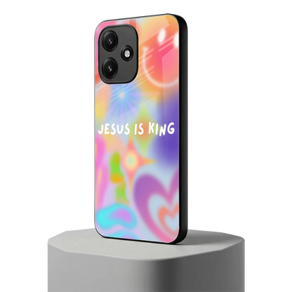 Jesus Is King redmi 12 5g mobile cover | shockproof glass phone case