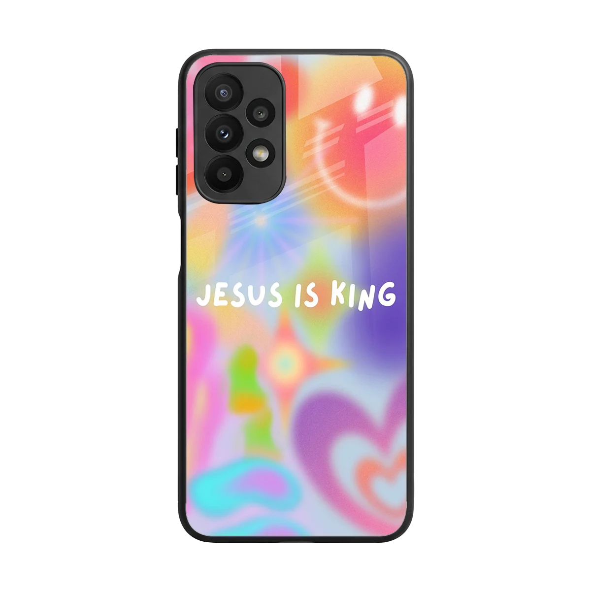 Jesus Is King back phone cover | glass case for samsung galaxy a23