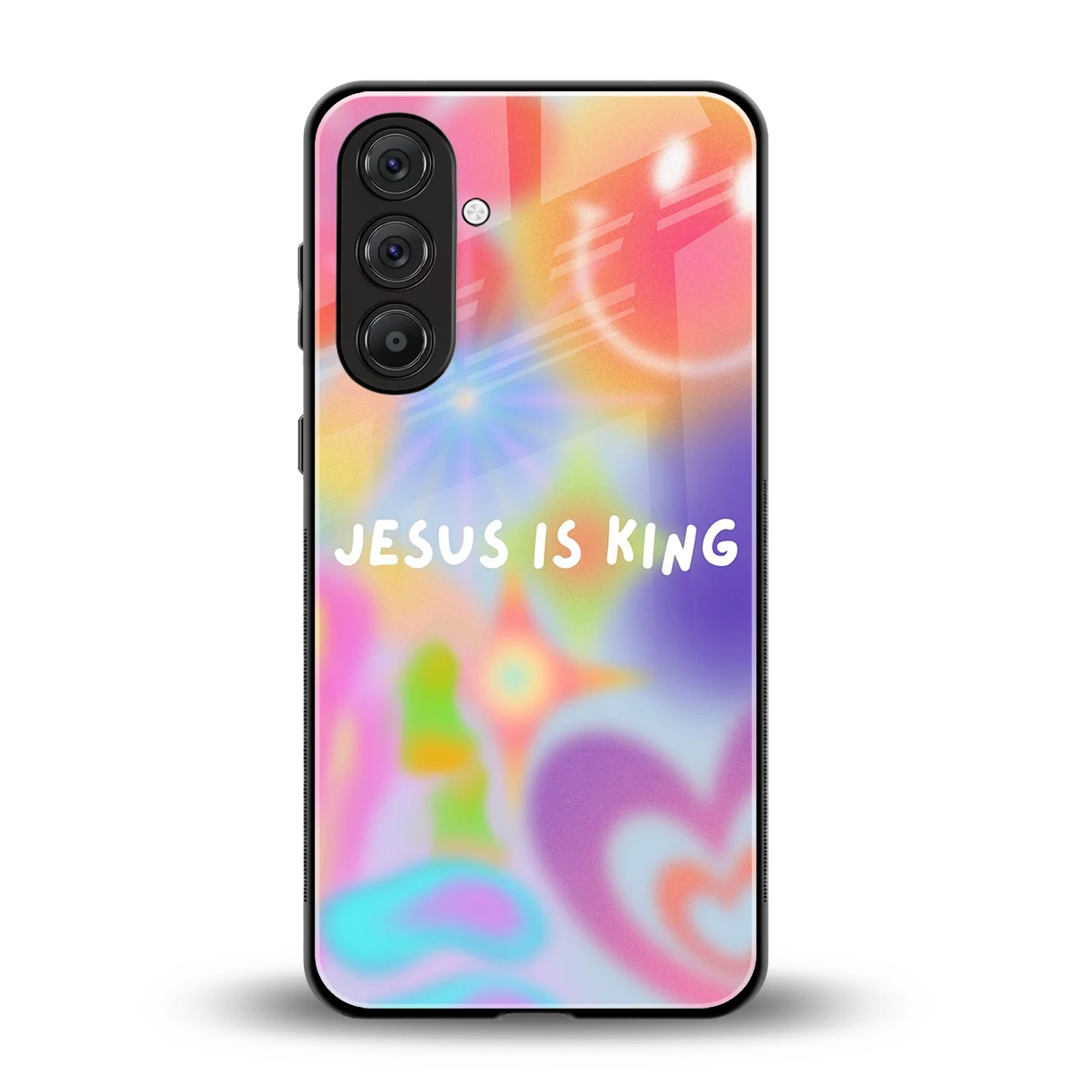 Jesus Is King back phone cover | glass case for samsung galaxy m36 5g