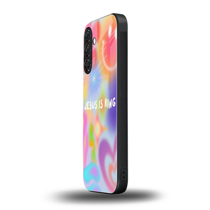 Jesus Is King samsung galaxy a55 5g mobile cover | shockproof glass phone case