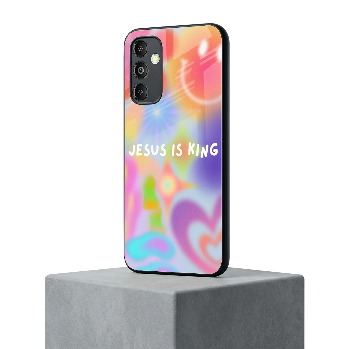 Jesus Is King samsung galaxy m14 5g mobile cover | shockproof glass phone case