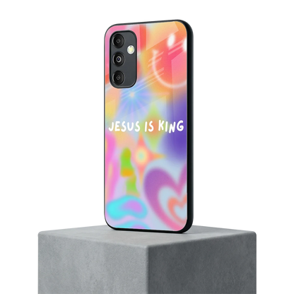 Jesus Is King samsung galaxy m14 5g mobile cover | shockproof glass phone case