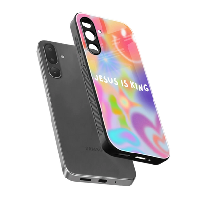 Jesus Is King sleek samsung galaxy m36 5g cover with tempered glass back and TPU edges