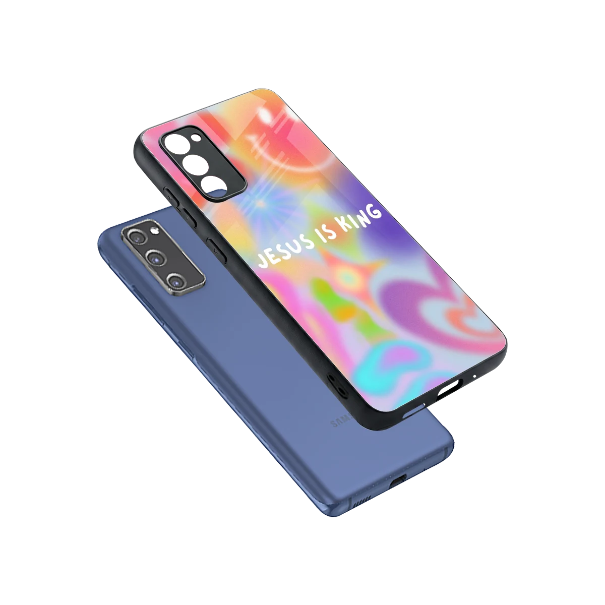 Jesus Is King sleek samsung galaxy s20 fe cover with tempered glass back and TPU edges