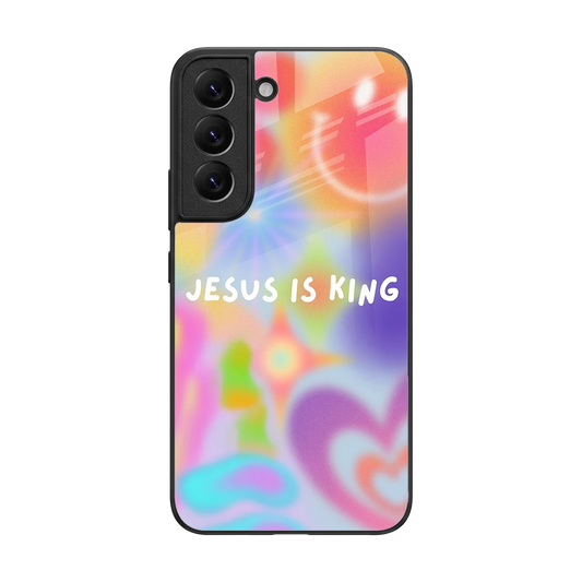 Jesus Is King back phone cover | glass case for samsung galaxy s22