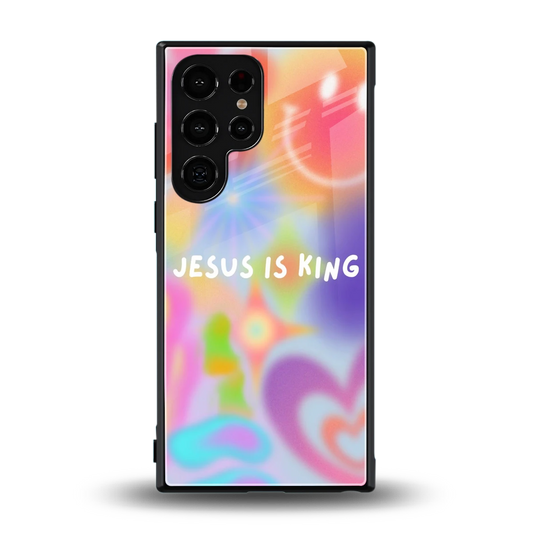 Jesus Is King back phone cover | glass case for samsung galaxy s24 ultra