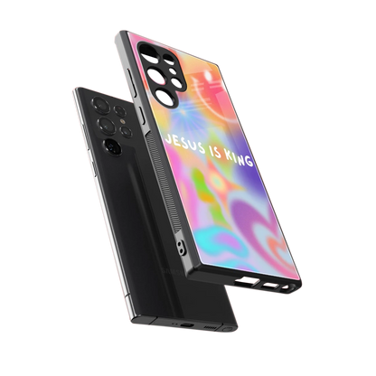 Jesus Is King sleek samsung galaxy s23 ultra cover with tempered glass back and TPU edges