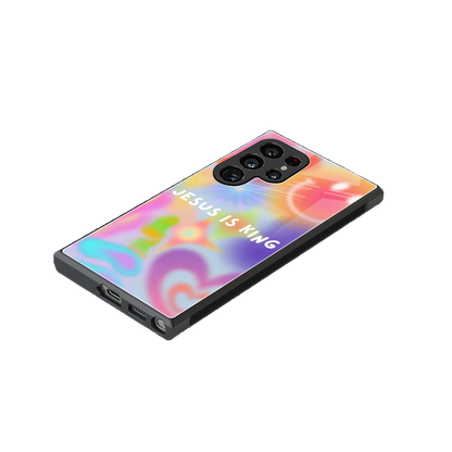 Jesus Is King stylish phone case for samsung galaxy s24 ultra | glossy glass and slim fit